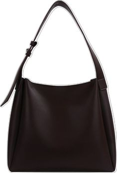 Modern Brown Bag With Single Shoulder Strap, Modern Brown Satchel With Single Shoulder Strap, Brown Shoulder Bag With Adjustable Strap For Work, Versatile Square Brown Hobo Bag, Brown Shoulder Hobo Bag For Office, Versatile Brown Square Shoulder Bag, Chic Brown Shoulder Bag For Business, Brown Satchel Hobo Bag With Single Strap, Brown Single Shoulder Strap Bag For Fall