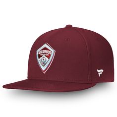 Score a classic Colorado Rapids look with this Primary Emblem Snapback adjustable hat from Fanatics Branded!Score a classic Colorado Rapids look with this Primary Emblem Snapback adjustable hat from Fanatics Branded!Material: 100% PolyesterHigh CrownStructured fitFlat billSnapbackSix-panel construction with eyeletsRaised embroiderySurface WashableOfficially licensedImportedBrand: Fanatics Branded Size: One Size. Color: Med Red. Gender: male. Age Group: adult. Material: Cotton. Classic Adjustable Fitted Hat For Sports, Classic Adjustable Fitted Sports Hat, Classic Adjustable Sports Fitted Hat, Classic Adjustable Hats For Sports Events, Classic Sports Cap, Classic Sports Cap For Events, Classic Cap For Sports Events, Classic Curved Brim Hats For Sports Events, Classic Adjustable Snapback Hat For Sports