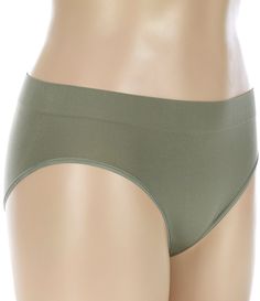 From Modern Movement&#x2C; this panty features:Cooling airy fabricElastic waistbandModerate rear coverageCotton gussetNylon/spandexMachine washImported. Green Stretch Seamless Bottoms, High Waist Seamless Green Bottoms, Green Seamless Stretch Bottoms, Nylon Briefs With Moderate Coverage, Nylon Brief Bottoms With Moderate Coverage, Comfort Stretch Seamless Solid Bottoms, Seamless Elastic High-cut Leg Bottoms, Elastic High-cut Leg Seamless Bottoms, Elastic Seamless High-cut Leg Bottoms