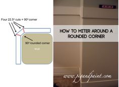 how to fix a round corner on the wall in your bathroom or bedroom with pictures and instructions