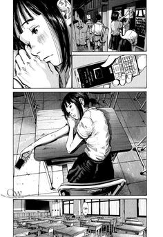 Umibe No Onnanoko, Goodnight Punpun, Comic Layout, Graphic Novel Art, Comic Manga, Comic Style, Arte Inspo, Manga Pages, Comic Page