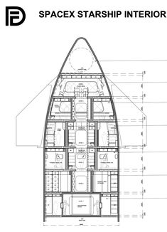 the spacex starship interior plan