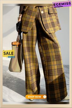 Elegant Plaid Fashion Pants Fashion Now, Plaid Fashion, Fashion Pants, Pants For Women, Plaid, Pants, Color, Trousers