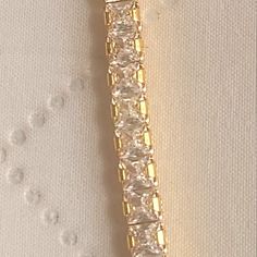 1ct Moissoinite Diamond Tennis Bracelet Gold Plated Over 925 Sterling Silver 35 Diomand Pieces Tennis Bracelet Gold, Diamond Tennis Bracelet, Tennis Bracelet Diamond, Bracelet Gold, Tennis Bracelet, Womens Jewelry Bracelets, Gold Bracelet, Tennis, Gold Plate