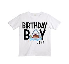 Birthday Shirt 2nd Birthday Boys, Ocean Birthday, Trains Birthday Party, Birthday Themes For Boys, Sibling Shirts, Shark Birthday, Third Birthday, Birthday Shirt, Kids Tops