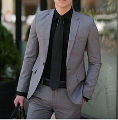 Korean Men Suit, Casual Suits Men, Business Casual Suit, Mens Casual Suits, Casual Suits, Oversized Fashion, Formal Men Outfit