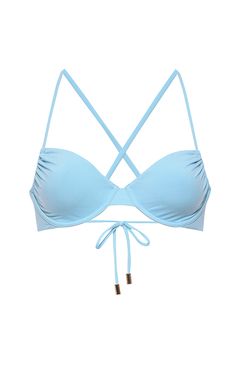 Icey Underwire Bikini Top Arctic Blue, Cute Swimsuits, Island Girl, Bandeau Top, Mesh Dress, Resort Wear, Dream Closet, Bathing Suits, Outfit Ideas