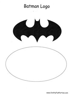 the batman logo is shown in black and white, as well as an oval shape