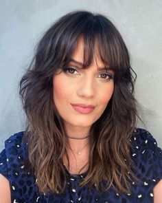 Mid Length Hair With Bangs 2023, Medium Shag Haircuts Side Part, Wolf Cut Hair No Bangs, Medium Length Naturally Wavy Hair, Shoulder Length Shag Haircut Shaggy Bob Medium Layered, Wolf Cut With Curtain Bangs Medium Hair, Low Maintenance Haircut For Wavy Hair, Curly Medium Length Hair With Layers, Wolf Cut Hair Shoulder Length