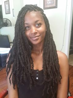 Invisible root Marley twists!!! Hair By Queen!!! Marley Twists Medium Length, Crochet Braids Hairstyles Curls, Marley Twist Hairstyles, Cuban Twist Hair, Box Braid Hairstyles, Marley Braids, Marley Twist, Senegalese Twists, Beautiful Black Hair