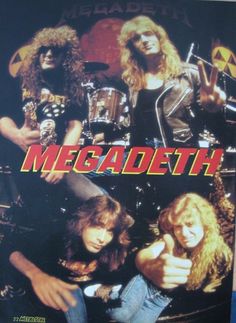 the cover of megadeth's new album, which features an image of heavy rock band members