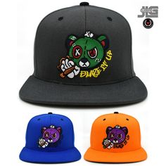 Thank you for shopping - JLGUSA Blaze It Up bear Features New Blaze It Up Bear Snapback Hat Cap. Blaze It Up Bear Embroidery across the front All logos and letters on crown embroidered, stitched on  100% Cotton | Flat Bill Contrasting button and grommet ventilation Adult size adjustable with plastic snap back GREAT VALUE - WITH FAST SHIPPING -------- Buying more than one item from JLGUSA? ------------ All you need to do is "add the items to the cart" instead of buying it now.   Select the Color/ Bear Embroidery, Picture Jokes, Charlie's Angels, Hip Hop Hat, Graffiti Cartoons, Hat Ideas, Snap Back, Funny Picture, Snap Backs