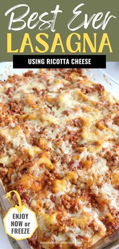 the best ever lasagna recipe using ricotta cheese is an easy and delicious appetizer