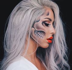 ᴄ ʟ ᴀ ᴜ ᴅ ɪ ᴀ ⋆ Halloween Schminke, Best Halloween Makeup, Skull Makeup Tutorial, Happy Hollidays