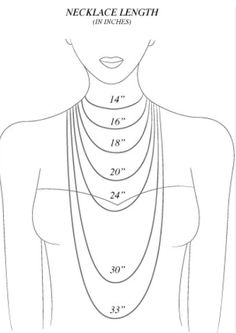 Do you know which necklace lengths look best on you? Check out the jewelry sizing cheat sheet from Diamonds in the Library. Cheap Personalized Beaded Necklaces For Gifts, Bead Making, Art Folder, Macrame Decor, Diy Schmuck, Packing Light, Fabulous Fashion, Bijoux Diy, Styling Tips