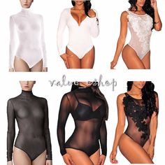 Ladies Sheer Mesh See Through Leotard Womens Evening Bodysuit Top Body Stocking Transparent Bodysuit Outfit, Salsa Dancing Outfit Club, Diy Bra Top, Hot Bodysuits, Ballroom Dance Photography, Salsa Dancing Outfit, Dancing Outfit, Outfit Club, Pole Dancing Clothes