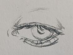 a drawing of an eye is shown in black and white