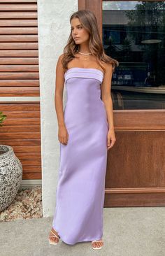 Lilac Maxi Dress, Long Shift Dress, Socialite Style, Gorgeous Maxi Dresses, Sleeveless Skirt, Maxi Robes, Long Skirts, Shop Maxi Dresses, Satin Dress