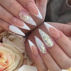 Nails Shape, Nails With Glitter, Sharp Nails, Luxury Nails, Bling Nails, Fancy Nails, Chic Nails, Dope Nails