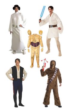 star wars costumes for adults and children