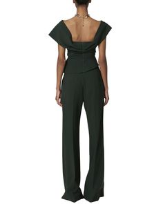 About The Brand: Carolina Herrera. Always Elegant. Always Polished. Off-Shoulder Draped Wool-Blend Corset Top In Spruce Green With Demi Cups Approximately 22In From Shoulder To Hem 97% Virgin Wool, 3% Elastane Dry Clean Only Made In Italy Valentino Designer, Denim Jewelry, Demi Cup, Mario Valentino, Versace Accessories, Women Men Shoes, Shop Mens Clothing, Versace Men, Emilio Pucci