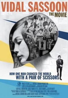 the poster for vidal sasson's movie how one man changed the world with a pair of scissors