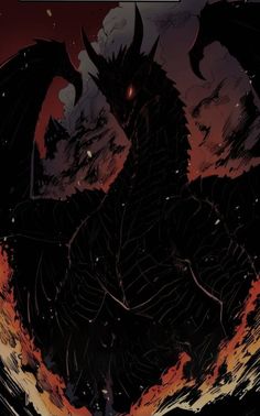 the cover to godzilla comics, featuring an image of a black dragon with red eyes