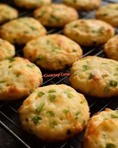 some food is cooling on a rack and ready to be baked in the oven or used as an appetizer