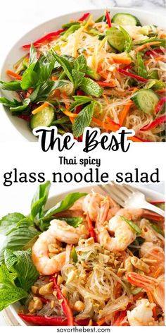 the best thai style glass noodle salad