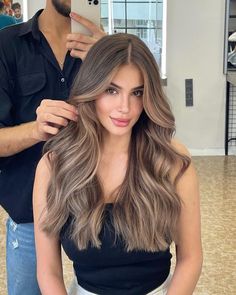 Brownish Hair With Highlights, Light Brown Low Maintenance Hair, Arab Balayage, Light Ashy Brown Balayage, Highlights On Level 7 Hair, Bronde Balayage Brunettes With Money Piece, Light Brown Hair With Caramel Lowlights, Balayage Hair On Light Brown Hair, Light Brown Balayage Cool Tones