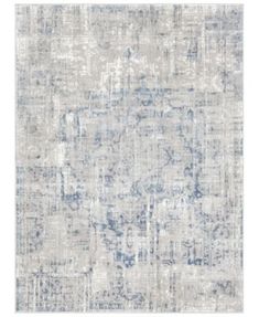 an area rug with blue and gray colors