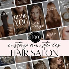 the top 100 instagramn stories for hair salons