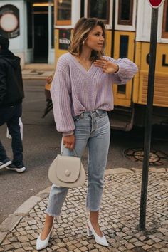 Fall Outfits for Women 2024 Trends 27 Ideas Recruitment Outfits, Purple Outfits, High Fashion Street Style, Casual Street Style, Outfits Casuales, Edgy Fashion, Moda Fashion