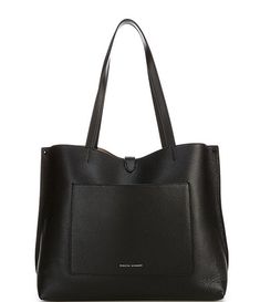 REBECCA MINKOFF Megan Leather Tote Bag | Dillard's Leather Flap Shoulder Bag With Gunmetal Hardware, Leather Shoulder Bag With Gunmetal Hardware, Workwear Crossbody Shoulder Bag With Gunmetal Hardware, Leather Business Bags With Gunmetal Hardware, Business Leather Bags With Gunmetal Hardware, Business Bags With Gunmetal Hardware And Leather, Leather Shoulder Bag With Gunmetal Hardware For Business, Business Shoulder Bag With Magnetic Closure And Double Handle, Black Leather Shoulder Bag With Removable Pouch