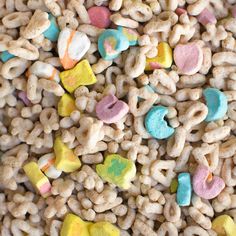 the cereal is made to look like candy hearts