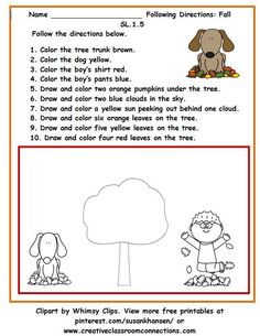 a worksheet for children to learn how to draw and color the tree with pictures