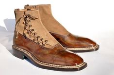 Custom Handmade Men's Brown Side Lace Up Fastening Dress Boot sold by Handmade Envy on Storenvy