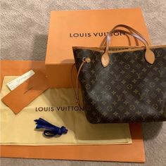 In Really Good Condition, See All Photos For Sign Of Minor Wear, No Pochette. I Will Consider Selling The Tote Bag Only For $900 Inside Of The Purse On One Side Has A Dark Area From Purse Insert I Used And Rubbed On To It. Also A Minor Water Marks On Leather From Rain.A Box Has A Little Tear At One Corner But Otherwise Clean And In Good Condition. A Few Stains On A Paper Bag.I Bought This Bag From Lv Store In San Diego In 2016. Date Code Is Sd3156. It Comes With Everything You Would Receive When Lv Store, Purse Insert, Louis Vuitton Neverfull Monogram, Neck And Shoulder Pain, The Tote Bag, Shoulder Pain, Vuitton Neverfull, Canvas Tote Bag, Louis Vuitton Neverfull