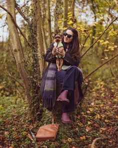 Autumn adventures with Pudding and @allmumstalk Wearing size XXS in her Lime Sherpa Fleece Vest.