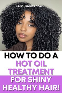 How to do a hot oil treatment for natural hair, the benefits of a hot oil treatment, and why you need it in your natural hair regimen right now! Dry Hair Remedies, Hairstyles At Home, Frizzy Hair Remedies, Haircare Natural, Frizzy Hair Tips, Natural Hair Wedding, Dry Natural Hair, Easy Braided Hairstyles