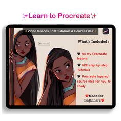 Are you a Procreate beginner and don't know where to get started ? If yes then congratulation ! You are exactly where you should be.  Throughout these classes I'll show you how to begin drawing in Procreate right away, How to paint skin,  blend colors, how to paint hair and more; and, all with step by step instruction. No prior knowledge of the app is necessary, although a basic background in drawing can help. Let's get creating today! The lessons you get to will learn : 🖤Getting Started with Procreate (For iPad Pro)  🖤How to Paint Skin in Procreate  🖤Blending in Procreate and, learn What are Blend Modes and How to Use them 🖤How to Paint Hair   🖤How to Paint Eyes 🖤How to Paint Nose from different angle 🖤How to add Glow to your Artworks 🖤Several PDF tutorials for more practice 🖤Ful Procreate Basics Tutorial, Learn How To Use Procreate, Learn How To Draw For Beginners Procreate, Paint Nose, Procreate Lessons, How To Get Better At Drawing On Procreate, How To Animate In Procreate, Procreate Beginner, Procreate Classes