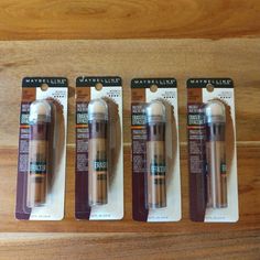 Lot Of 4 Maybelline Instant Age Rewind Eraser Concealer - 147 Mahogany - New In Sealed Package. Eraser Concealer, Maybelline Concealer, Maybelline Instant Age Rewind, Corrector Concealer, Age Rewind, Concealer Shades, Maybelline Makeup, Concealer Colors, Mahogany Color