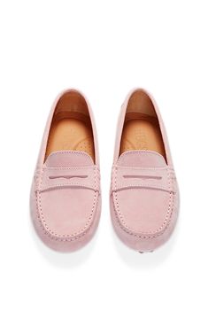 Moccasin style driving loafers in luxurious ice pink suede upper and lined with a soft leather for extra comfort. Made in Portugal. MATERIAL 100% Suede Upper featuring a 100% Leather LiningRubber studded sole in gum colour Moccasins Style, Driving Loafers, Pink Suede, Leather Loafers, Moccasins, Soft Leather, Penny, Gum, Pink Ladies