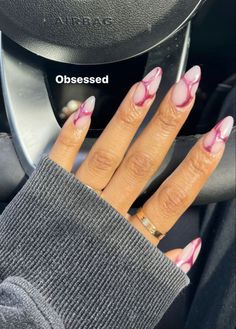 La Nails Design, Cool Almond Nails, Almond Nail Inspo 2024, Mail Inspo Almond, Almond Nail Designs Trending Now, Almond Nails Aesthetic, Grunge Nails, Minimal Nails, Summery Nails