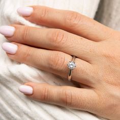 0,5 Carat LAB Diamond Engagement Ring on finger 0.5ct Engagement Ring, Engagement Rings 0.5 Carat, 0 7 Carat Engagement Ring, 0 5 Carat Engagement Ring, Promise Rings Simple, Detailed Engagement Ring, Engagement Rings Affordable, Engagement Ring For Her, Lab Diamond Engagement Ring