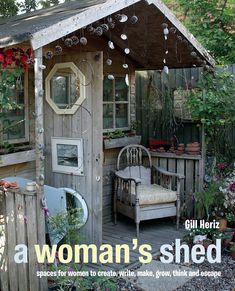 A Woman's shed book - Daisy Park Inside She Shed Ideas, Shed Decoration, She Shed Ideas, Barn Door Ideas, Shed Ideas, Barn Style Doors, Small Sheds, Backyard Sheds, Potting Sheds