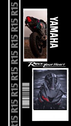 the front and back cover of a motorcycle