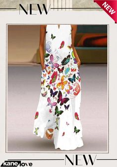 Women's Sleeveless V-neck Floral Printed Maxi Dress Summer Printed Maxi V-neck Dress, Casual White V-neck Summer Dress, White V-neck Maxi Dress For Summer, White V-neck Sleeveless Dress For Summer, Multicolor V-neck Maxi Dress For Summer, Printed V-neck Sleeveless Summer Dress, Bohemian Sleeveless V-neck Dress For Summer, White V-neck Sleeveless Summer Dress, White Maxi V-neck Dress For Summer