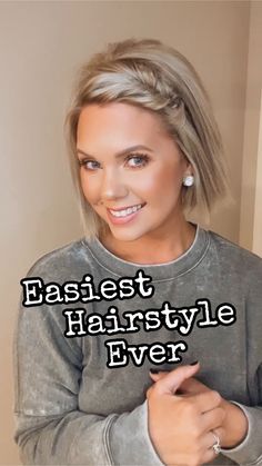 Short hair but not sure how to style it? Follow on Instagram for more easy short hairstyles! Hairstyles Athletic, Hair Sports, Hairstyles Volleyball, Hairdos For Short Hair, Hair Pulling, Mom Hairstyles, Sports Hairstyles