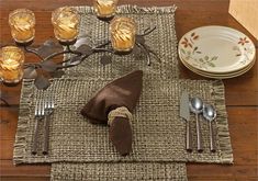 Tweed Espresso Placemat - Pine Hill Collections Loom Yarn, Country Porch, Copper Handles, Park Designs, Candle Mat, Fall Table, Placemat Sets, Flatware Set, Rustic Country